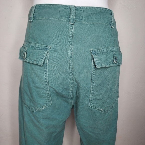 The Great "Ranger" Cropped Relaxed Fit Pants Green Size 27 - Picture 3 of 14
